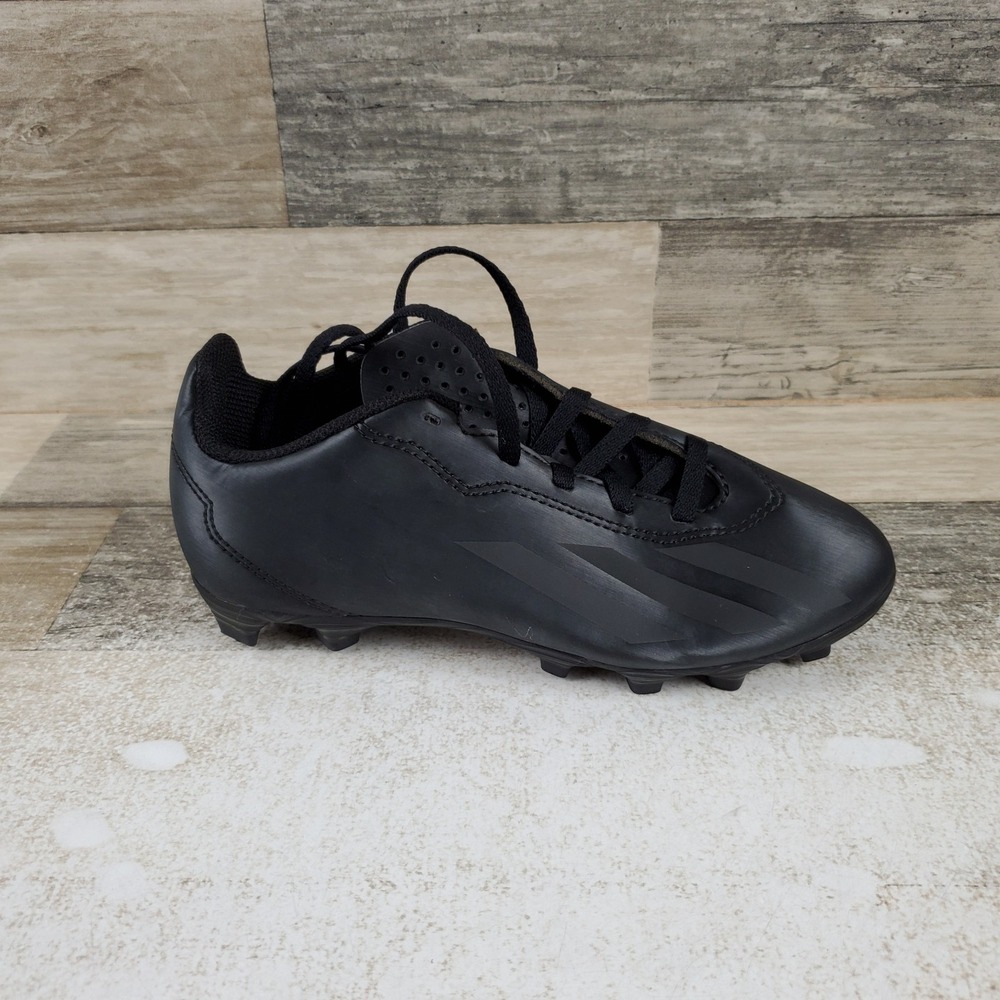Adidas Soccer X Crazyfast.4 Firm Ground Kids Soccer Cleats Sz 1.5 Black Lace Up